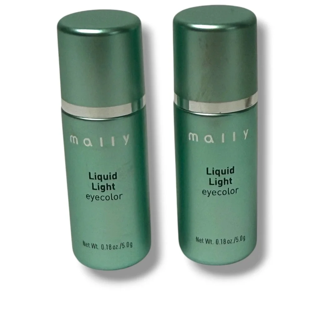 Mally Liquid Light Eyecolor Eyeshadow Brown 0.18oz‎ Lot of 2 Powder Cream New